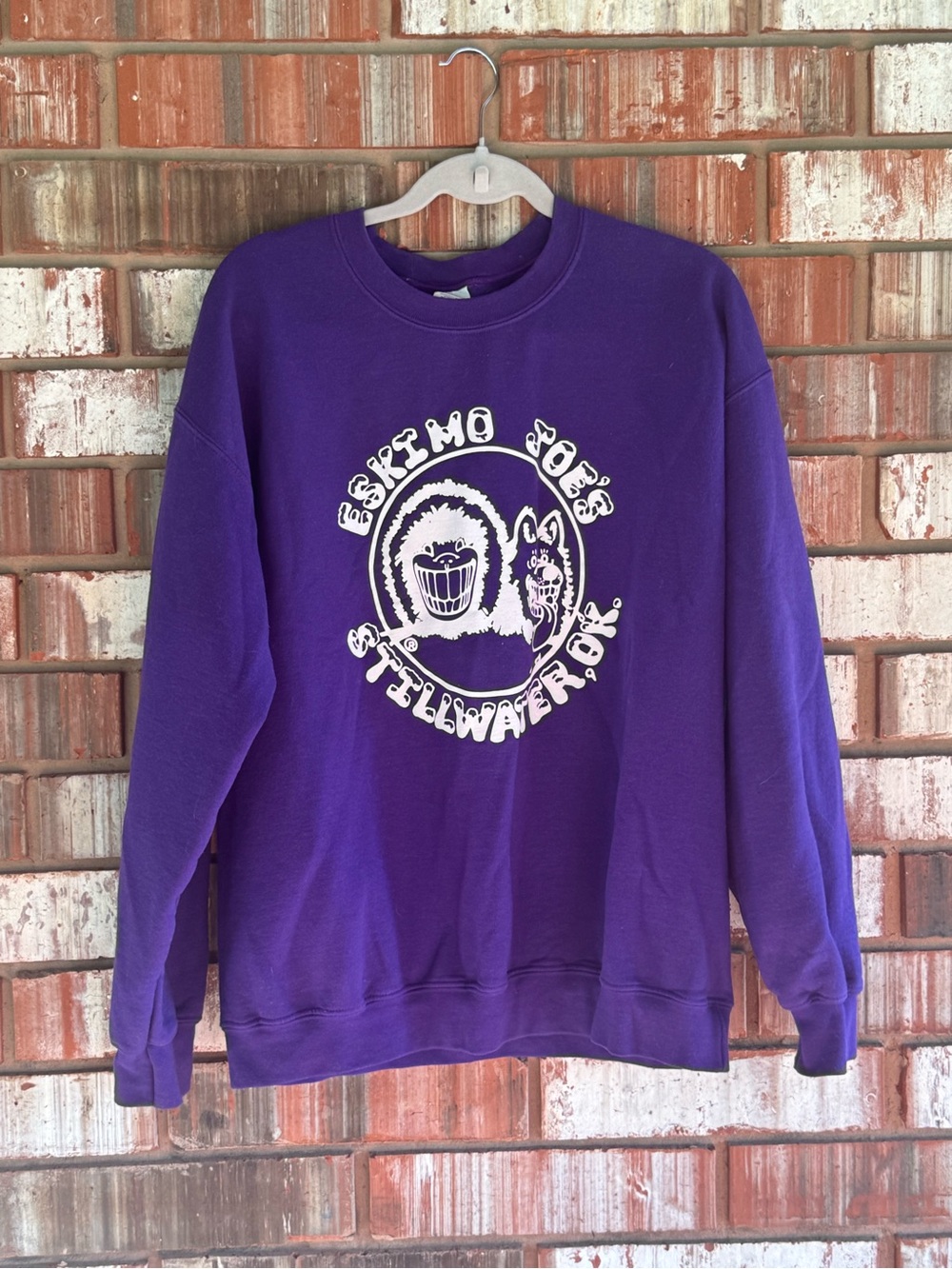 Eskimo Joe’s Stillwater Oklahoma Purple Crewneck Sweatshirt Size L